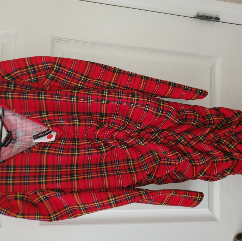 Plus Size Tartan Plaid Dress